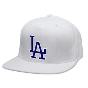 Кепка снепбек с прямым козырьком с принтом Los Angeles Dodgers logo в Кировске, хлопок 100% |  | baseball | la | los angeles dodgers | бейсбол | лос анджелес доджерс | спорт