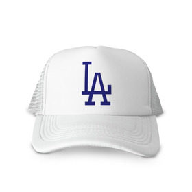 Кепка тракер с сеткой с принтом Los Angeles Dodgers logo в Кировске, трикотажное полотно; задняя часть — сетка | длинный козырек, универсальный размер, пластиковая застежка | baseball | la | los angeles dodgers | бейсбол | лос анджелес доджерс | спорт