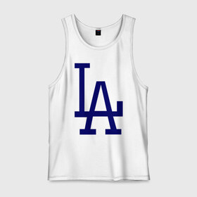Мужская майка хлопок с принтом Los Angeles Dodgers logo в Кировске, 100% хлопок |  | baseball | la | los angeles dodgers | бейсбол | лос анджелес доджерс | спорт