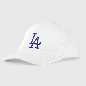 Детская бейсболка с принтом Los Angeles Dodgers logo в Кировске, 100% хлопок | классический козырек, металлическая застежка-регулятор размера | Тематика изображения на принте: baseball | la | los angeles dodgers | бейсбол | лос анджелес доджерс | спорт
