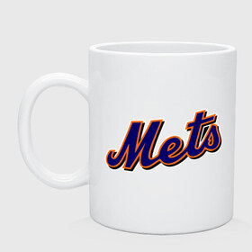 Кружка с принтом Mets в Кировске, керамика | объем — 330 мл, диаметр — 80 мм. Принт наносится на бока кружки, можно сделать два разных изображения | baseball | mets | new york mets | бейсбол | нью йорк метс | спорт