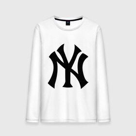 Мужской лонгслив хлопок с принтом New York Yankees в Кировске, 100% хлопок |  | baseball | new york yankees | бейсбол | нью йорк янкиз | спорт | янки