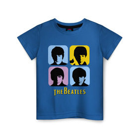 Детская футболка хлопок с принтом The Beatles pop art в Кировске, 100% хлопок | круглый вырез горловины, полуприлегающий силуэт, длина до линии бедер | beatles | the beatles | the beatles pop art | бителс
