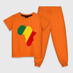 Детская пижама хлопок с принтом Мама Африка в Кировске, 100% хлопок |  брюки и футболка прямого кроя, без карманов, на брюках мягкая резинка на поясе и по низу штанин
 | bob marley | reggae | раста | растаманские | растафари