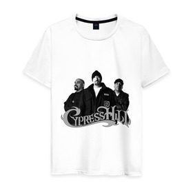 Мужская футболка хлопок с принтом Cypress Hill 2 в Кировске, 100% хлопок | прямой крой, круглый вырез горловины, длина до линии бедер, слегка спущенное плечо. | Тематика изображения на принте: cypress | cypress hill | old scool | rap | реп | сайпрес нилл