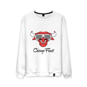 Мужской свитшот хлопок с принтом Chicago Finest в Кировске, 100% хлопок |  | bull | bulls | chicago bulls | swag | swag style | бык | одежда сваг | сваг | сваг стиль | свег | свог | свэг | чикаго буллз