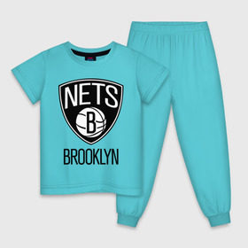 Детская пижама хлопок с принтом Nets Brooklyn в Кировске, 100% хлопок |  брюки и футболка прямого кроя, без карманов, на брюках мягкая резинка на поясе и по низу штанин
 | бруклин