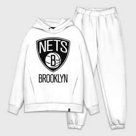 Мужской костюм хлопок OVERSIZE с принтом Nets Brooklyn в Кировске,  |  | бруклин