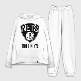 Женский костюм хлопок Oversize с принтом Nets Brooklyn в Кировске,  |  | бруклин