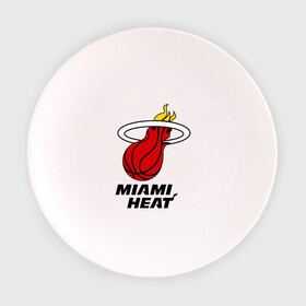 Тарелка 3D с принтом Miami Heat-logo в Кировске, фарфор | диаметр - 210 мм
диаметр для нанесения принта - 120 мм | basketball | nba | баскетболл | лого баскетбольных клубов | майами | нба