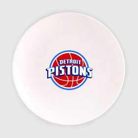 Тарелка с принтом Detroit Pistons - logo в Кировске, фарфор | диаметр - 210 мм
диаметр для нанесения принта - 120 мм | basketball | nba | баскетболл | детроит | лого баскетбольных клубов | нба