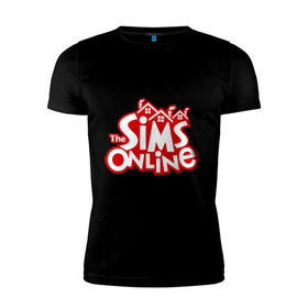Мужская футболка премиум с принтом The Sims online в Кировске, 92% хлопок, 8% лайкра | приталенный силуэт, круглый вырез ворота, длина до линии бедра, короткий рукав | 
