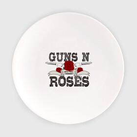 Тарелка с принтом Guns n roses black в Кировске, фарфор | диаметр - 210 мм
диаметр для нанесения принта - 120 мм | guns and roses | rock | ганс н роуз | музыка | рок
