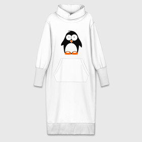 Платье удлиненное хлопок с принтом Пингвин кто здесь glow в Кировске,  |  | пингвин