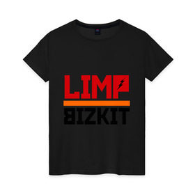 Женская футболка хлопок с принтом Limp Bizkit (2) в Кировске, 100% хлопок | прямой крой, круглый вырез горловины, длина до линии бедер, слегка спущенное плечо | rock | лимп бизкит | рок группа | рок музыка