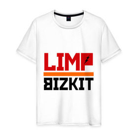 Мужская футболка хлопок с принтом Limp Bizkit (2) в Кировске, 100% хлопок | прямой крой, круглый вырез горловины, длина до линии бедер, слегка спущенное плечо. | Тематика изображения на принте: rock | лимп бизкит | рок группа | рок музыка