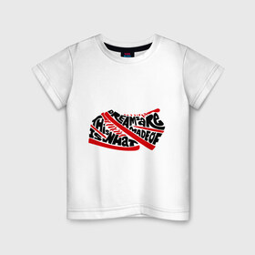 Детская футболка хлопок с принтом Swag кеды в Кировске, 100% хлопок | круглый вырез горловины, полуприлегающий силуэт, длина до линии бедер | 