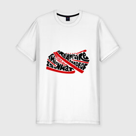 Мужская футболка премиум с принтом Swag кеды в Кировске, 92% хлопок, 8% лайкра | приталенный силуэт, круглый вырез ворота, длина до линии бедра, короткий рукав | 