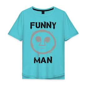 Мужская футболка хлопок Oversize с принтом Funny Man (HU) в Кировске, 100% хлопок | свободный крой, круглый ворот, “спинка” длиннее передней части | funny man | hollywood undead | забавный парень
