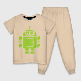 Детская пижама хлопок с принтом Android-bender. в Кировске, 100% хлопок |  брюки и футболка прямого кроя, без карманов, на брюках мягкая резинка на поясе и по низу штанин
 | админам | андроид | бендер | мультик | мультфильм | ос | робот | футурама