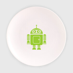 Тарелка с принтом Android-bender. в Кировске, фарфор | диаметр - 210 мм
диаметр для нанесения принта - 120 мм | админам | андроид | бендер | мультик | мультфильм | ос | робот | футурама