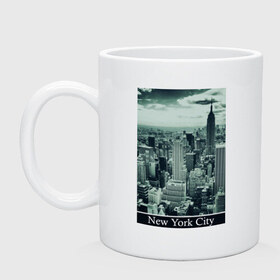Кружка с принтом NY City в Кировске, керамика | объем — 330 мл, диаметр — 80 мм. Принт наносится на бока кружки, можно сделать два разных изображения | Тематика изображения на принте: new york | new york city | nyc | urban style | город | города | нью йорк | урбан