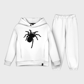 Детский костюм хлопок Oversize с принтом Паук (spider) в Кировске,  |  | насекомые | паутина | паучок | черная вдова | черный паук