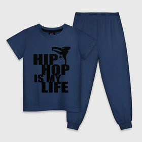Детская пижама хлопок с принтом Hip hop is my life в Кировске, 100% хлопок |  брюки и футболка прямого кроя, без карманов, на брюках мягкая резинка на поясе и по низу штанин
 | Тематика изображения на принте: хип хоп