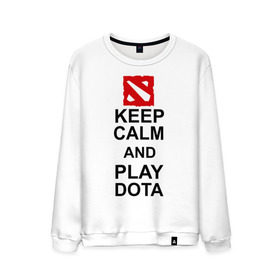 Мужской свитшот хлопок с принтом Keep calm and play dota. в Кировске, 100% хлопок |  | Тематика изображения на принте: dota 2 | дота | дота 2 | игра | компьютерные игры | прикольные надписи