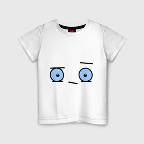 Детская футболка хлопок с принтом Бодрый смайл в Кировске, 100% хлопок | круглый вырез горловины, полуприлегающий силуэт, длина до линии бедер | глаза | глазастик | настроение | позитив | рожица | смайлы | чудик