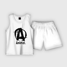 Детская пижама с шортами хлопок с принтом Animal 2 в Кировске,  |  | animal