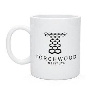 Кружка с принтом Torchwood Institute в Кировске, керамика | объем — 330 мл, диаметр — 80 мм. Принт наносится на бока кружки, можно сделать два разных изображения | doctor | doctor who | torchwood | доктор | доктор кто | торчвуд