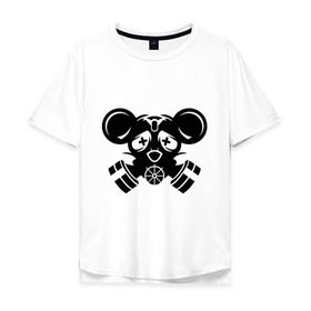 Мужская футболка хлопок Oversize с принтом Dead Mouse в Кировске, 100% хлопок | свободный крой, круглый ворот, “спинка” длиннее передней части | Тематика изображения на принте: deadmau5 | deejay | dj | диджей