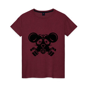 Женская футболка хлопок с принтом Dead Mouse в Кировске, 100% хлопок | прямой крой, круглый вырез горловины, длина до линии бедер, слегка спущенное плечо | deadmau5 | deejay | dj | диджей