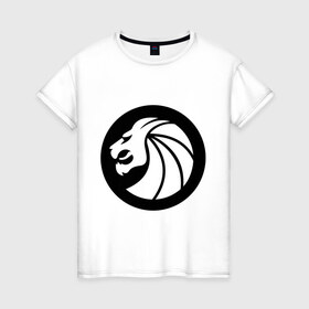 Женская футболка хлопок с принтом Seven Lions в Кировске, 100% хлопок | прямой крой, круглый вырез горловины, длина до линии бедер, слегка спущенное плечо | dubstep | даб степ | дабстеп | лев | музыка