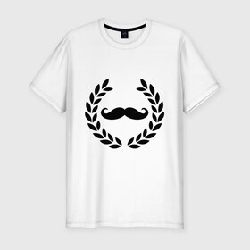 Мужская футболка премиум с принтом Win Moustaches в Кировске, 92% хлопок, 8% лайкра | приталенный силуэт, круглый вырез ворота, длина до линии бедра, короткий рукав | 