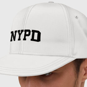 Кепка снепбек с прямым козырьком с принтом NYPD в Кировске, хлопок 100% |  | Тематика изображения на принте: new york | силовые структуры
