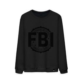 Мужской свитшот хлопок с принтом FBI LOGO в Кировске, 100% хлопок |  | fbi | federal bureau of investigation | америка | спецслужбы | сша | фбр | федеральное бюро расследований