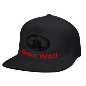 Кепка снепбек с прямым козырьком с принтом Great Wall logo в Кировске, хлопок 100% |  | great wall | greatwall | автобренды | автолюбителям | бренд | для автовладельцев | для автолюбителей | лого | логотип