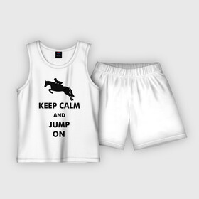Детская пижама с шортами хлопок с принтом Keep Calm   конный спорт   лошади в Кировске,  |  | keep calm | конный | лошади