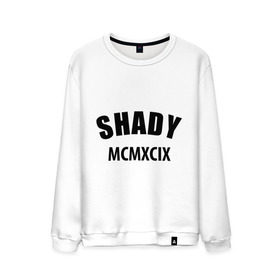 Мужской свитшот хлопок с принтом Shady MCMXCIX в Кировске, 100% хлопок |  | Тематика изображения на принте: хип хоп