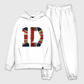 Мужской костюм хлопок OVERSIZE с принтом 1D British flag в Кировске,  |  | 1d | british flag | flag | keep calm | music | one direction | британский флаг | флаг