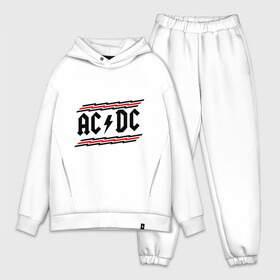 Мужской костюм хлопок OVERSIZE с принтом ACDC в Кировске,  |  | acdc | rock | блюз рок | рок | рок группа | рок н ролл | хард рок | эйсидиси