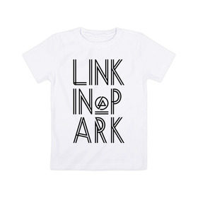 Детская футболка хлопок с принтом Linkin Park в Кировске, 100% хлопок | круглый вырез горловины, полуприлегающий силуэт, длина до линии бедер | linkin park | rock | альтернативный метал | альтернативный рок | линкин парк | ню метал | рок | рэпкор | электроник рок