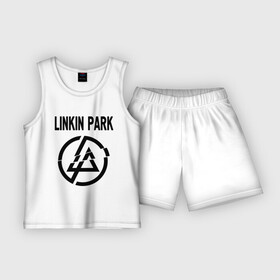 Детская пижама с шортами хлопок с принтом Linkin Park в Кировске,  |  | linkin park | rock | альтернативный метал | альтернативный рок | линкин парк | ню метал | рок | рэпкор | электроник рок