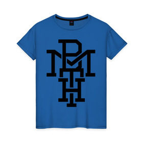 Женская футболка хлопок с принтом BMTH в Кировске, 100% хлопок | прямой крой, круглый вырез горловины, длина до линии бедер, слегка спущенное плечо | bmth | bring me the horizon | hardcore | kubana 2014 | rock | дэткор | музыка | рок | рок группы