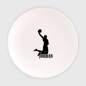 Тарелка с принтом Michael Jordan. в Кировске, фарфор | диаметр - 210 мм
диаметр для нанесения принта - 120 мм | basketball | баскетбол | джордан | майкл джордан | спорт