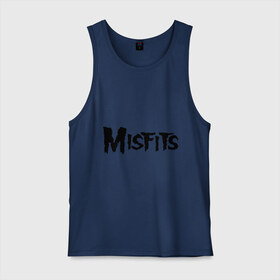 Мужская майка хлопок с принтом Misfits logo в Кировске, 100% хлопок |  | misfits