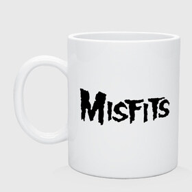 Кружка с принтом Misfits logo в Кировске, керамика | объем — 330 мл, диаметр — 80 мм. Принт наносится на бока кружки, можно сделать два разных изображения | misfits