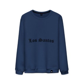 Мужской свитшот хлопок с принтом Los Santos в Кировске, 100% хлопок |  | gta | los santos | гта | игры | лос сантос